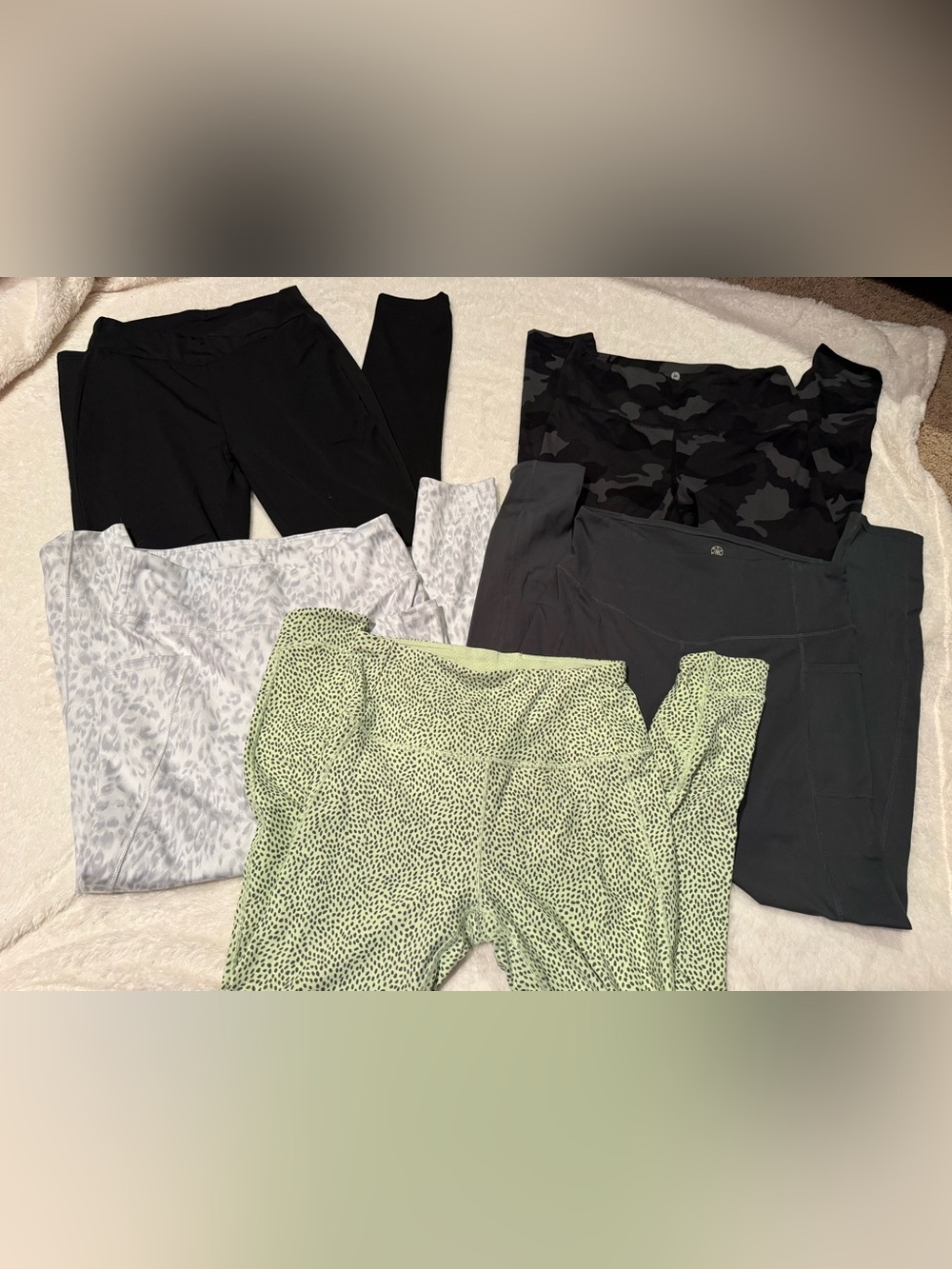 CALIA by Carrie Underwood Green Speckled Leggings